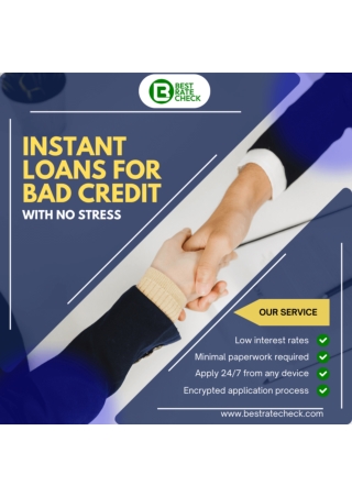 Instant Loans for Bad Credit with No Stress
