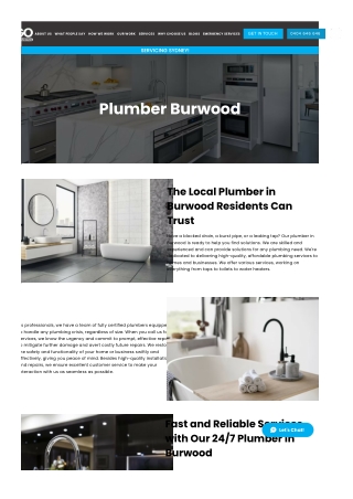 Plumber Burwood