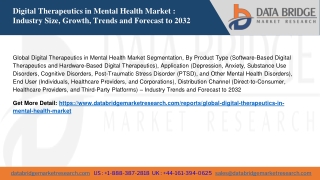 Digital Therapeutics in Mental Health Market