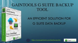 gaintools g suite backup tool