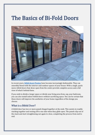 the basics of bi the basics of bi fold doors