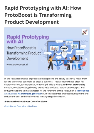 rapid prototyping with ai how protoboost