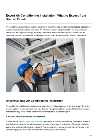 Expert Air Conditioning Installation What to Expect from Start to Finish