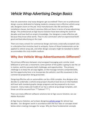 vehicle wrap advertising design basics vehicle