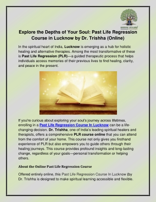 explore the depths of your soul past life
