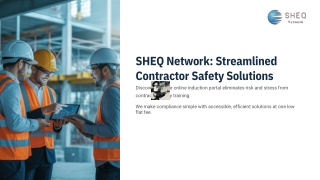 Online Induction Portal for Contractor Safety and Training