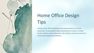How to Design a Home Office Decor That Combines Style and Functionality