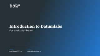 introduction to datumlabs