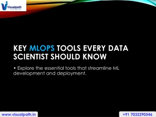 key mlops tools every data scientist should know