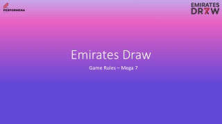 Emirates Draw PPT 70