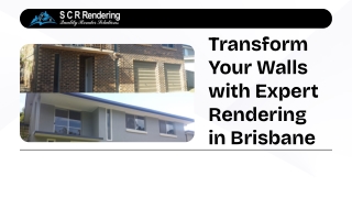 Transform Your Walls With Expert Rendering In Brisbane