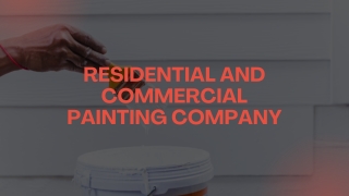 Residential and Commercial Painting Company in Arizona