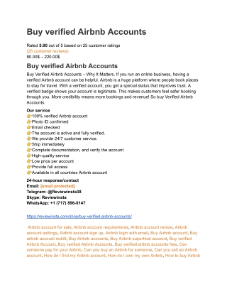 Step-by-Step Process to Buy Verified Airbnb Accounts Safely