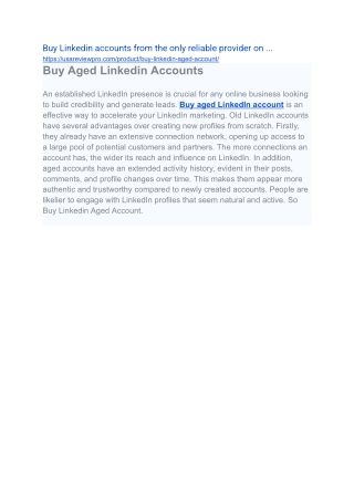 Buy Linkedin accounts from the only reliable provider on ...