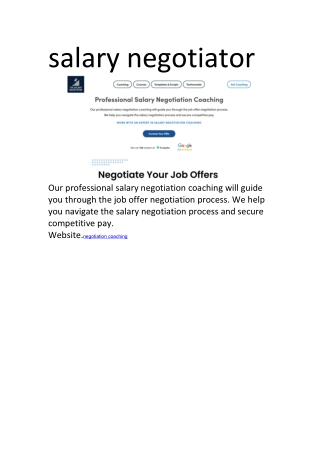 salary negotiator