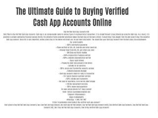 Buy Verified Cash App Accounts | Instant Delivery & Full Access