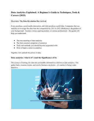 data analytics explained a beginner s guide