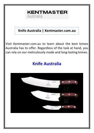 knife australia kentmaster com au