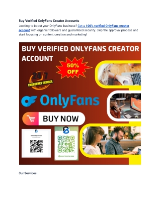 Buy Verified OnlyFans Creator Accoun