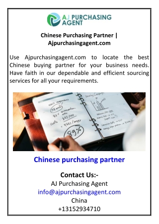 chinese purchasing partner ajpurchasingagent com