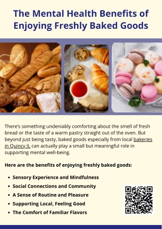 The Mental Health Benefits of Enjoying Freshly Baked Goods