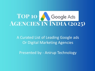 Top 10 Google Ads agency in India