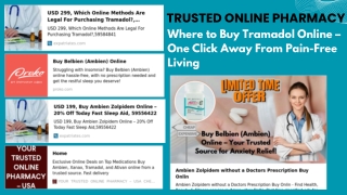 Where to Buy Tramadol Online – One Click Away From Pain-Free Living