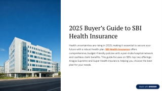 2025 Buyer’s Handbook: SBI Arogya Supreme vs SBI Super Health Insurance Plans