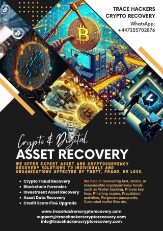 NEED HELP TO RECOVER SCAMMED/LOST BITCOIN TRACE HACKER'S CRYPTO RECOVERY IS THE