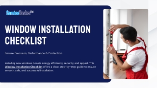 window installation checklist