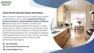 Small Kitchen Modular Design Ahmedabad