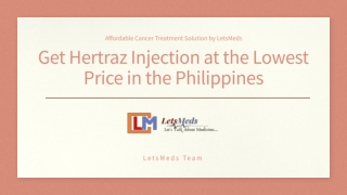 Get Hertraz Injection at the lowest price in the Philippines
