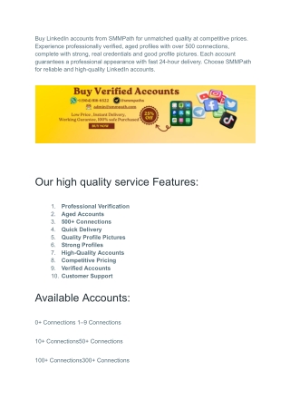 buy linkedin accounts from smmpath for unmatched