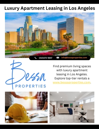 Luxury Apartment Leasing in Los Angeles - www.bessaproperties.com