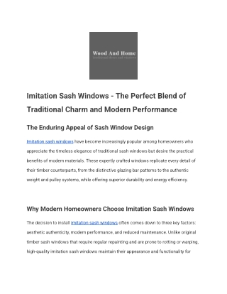 imitation sash windows the perfect blend of