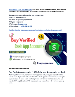 Top 3 Sites to Buy Verified Cash App Accounts In Complete Guide