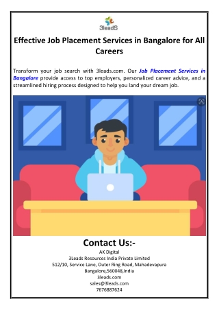Effective Job Placement Services in Bangalore for All Careers