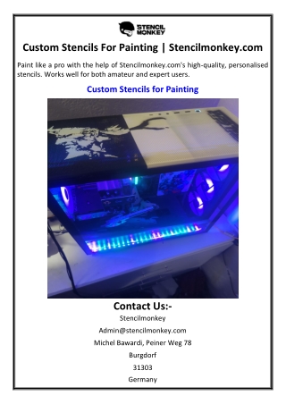 Custom Stencils For Painting | Stencilmonkey.com