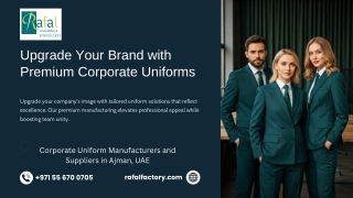 Upgrade Your Brand with Premium Corporate Uniforms