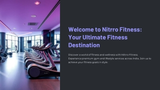 welcome to nitrro fitness your ultimate fitness