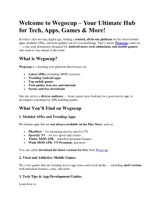 welcome to wegocup your ultimate hub for tech