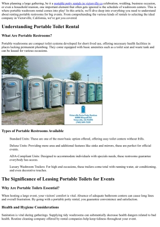 when planning a large gathering be it a portable