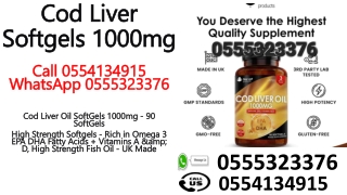 New Leaf Cod Liver Softgels 1000mg In Ghana