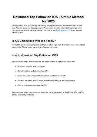 download top follow on ios simple method for 2025