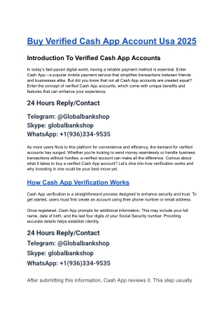 How To top 4 Verified Cash App Account Usa uk 8