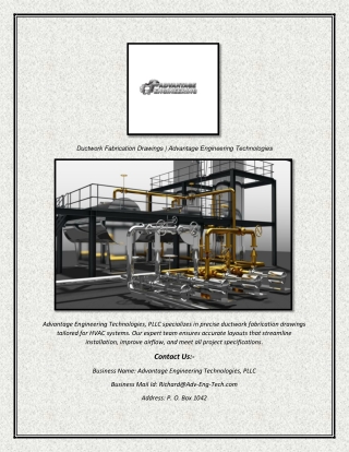 ductwork fabrication drawings advantage