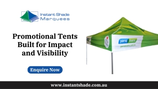 promotional tents built for impact and visibility