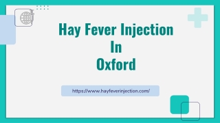 Hay Fever Injection in Oxford
