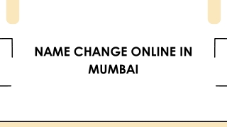 name change mumbai