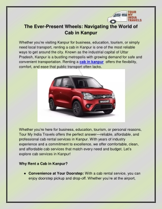 cab in kanpur